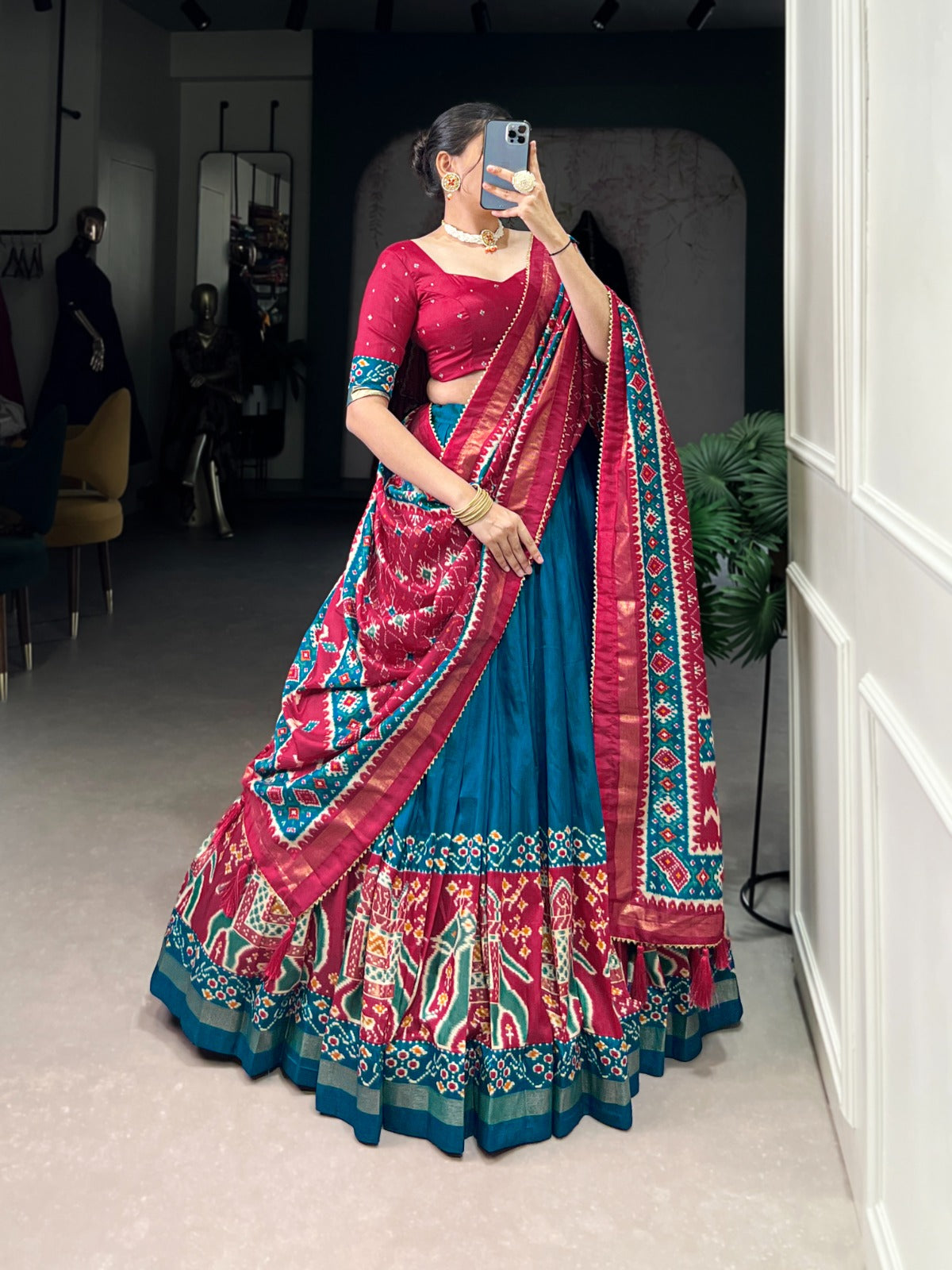 Sky blue traditional outfit 