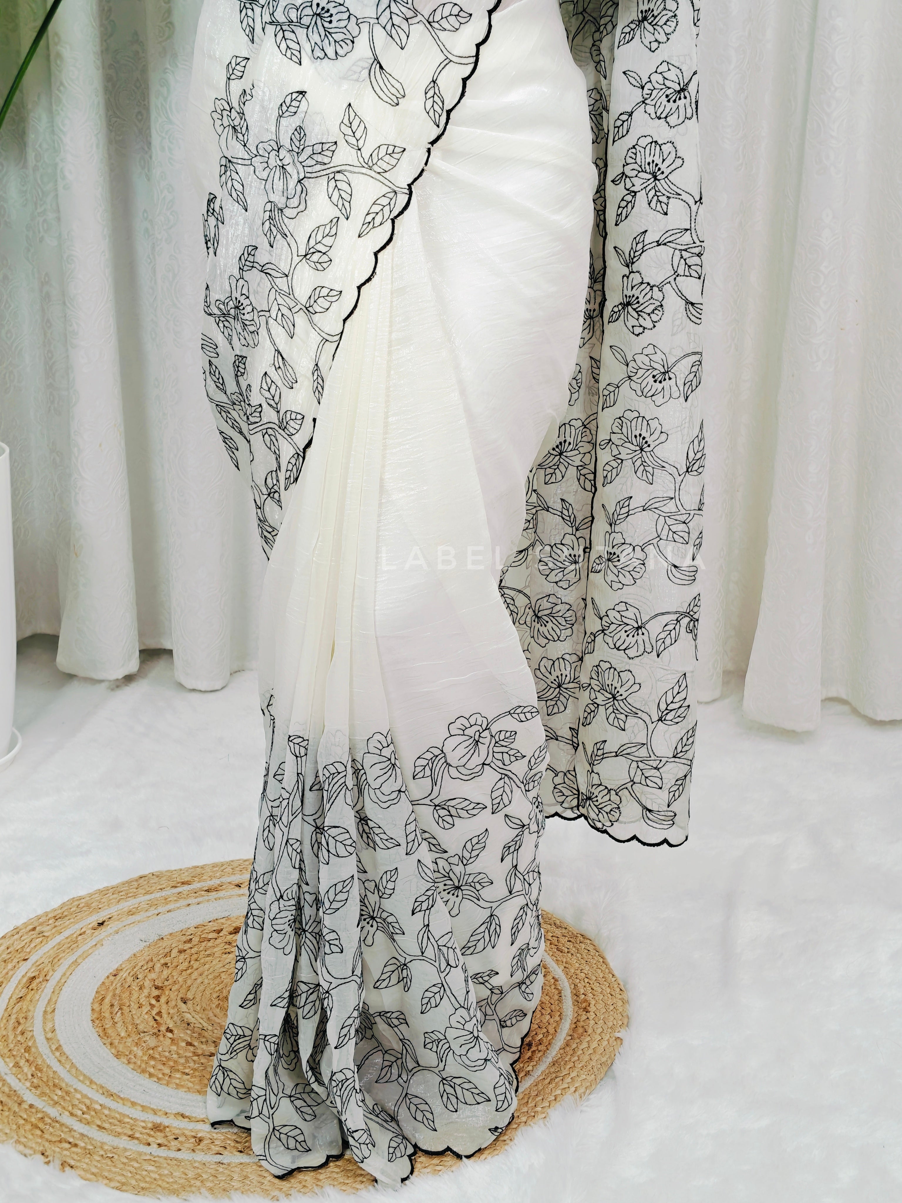 Crunchy crush saree LSS07