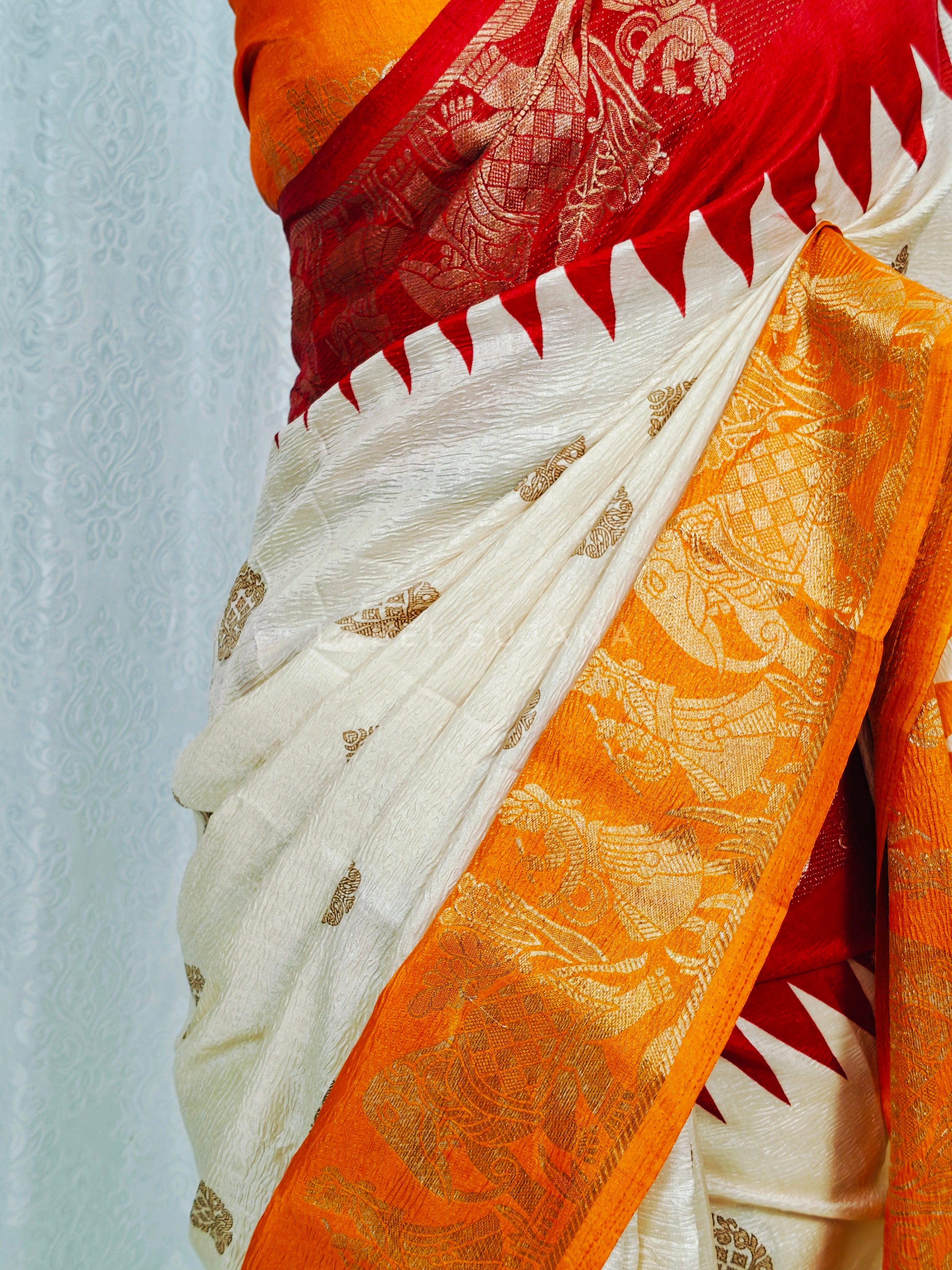 Gollabhama Butter Tussar Silk Saree LSS14