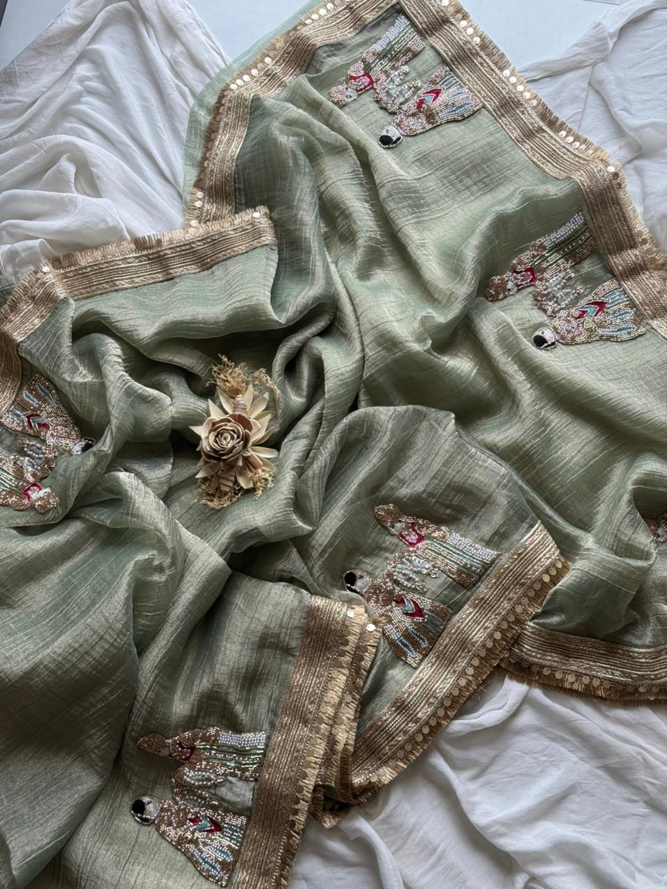 Light Green saree 
