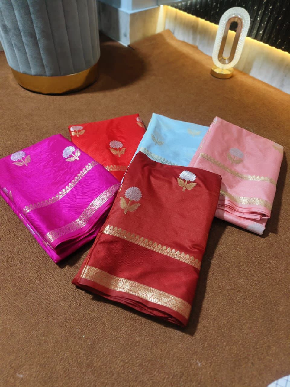 Rani Pink,maroon,sky blue,red, onionpink