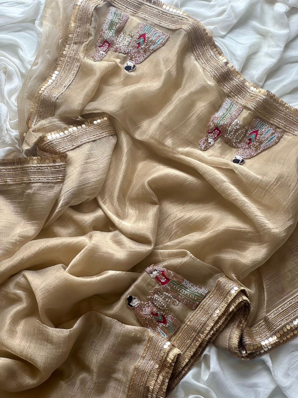Gold saree 