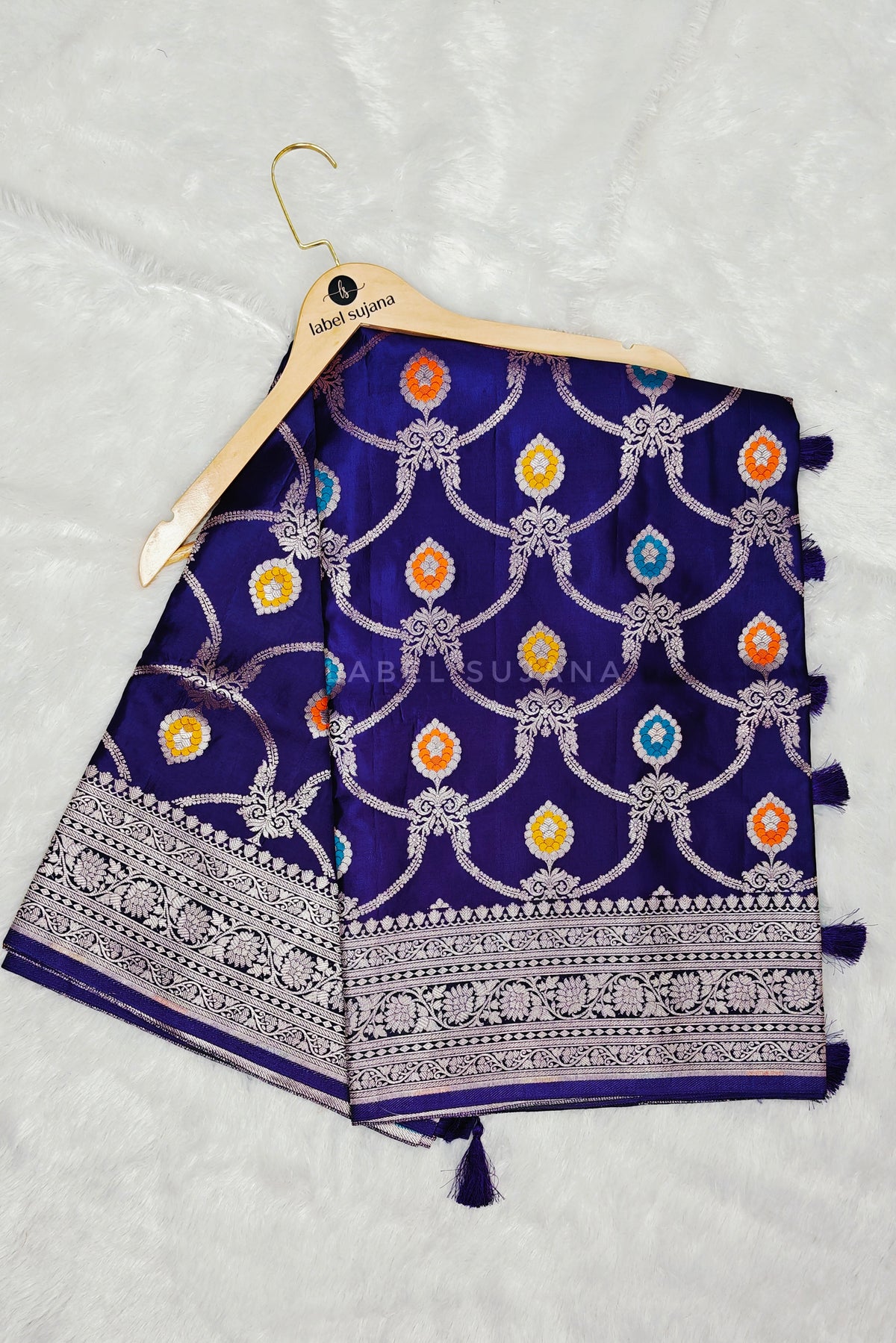 A Purple Silk Saree