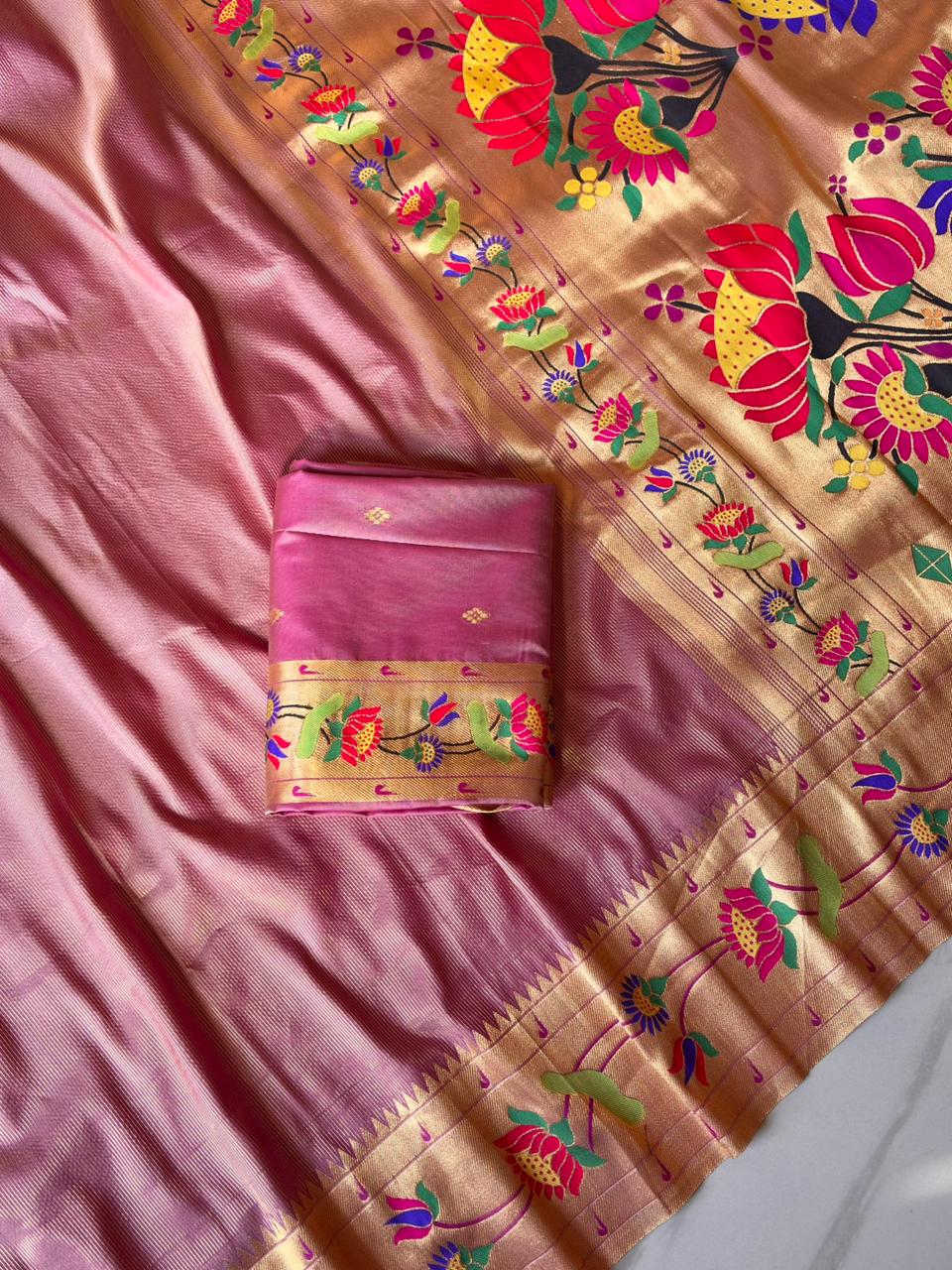 Paithani tissue silk
