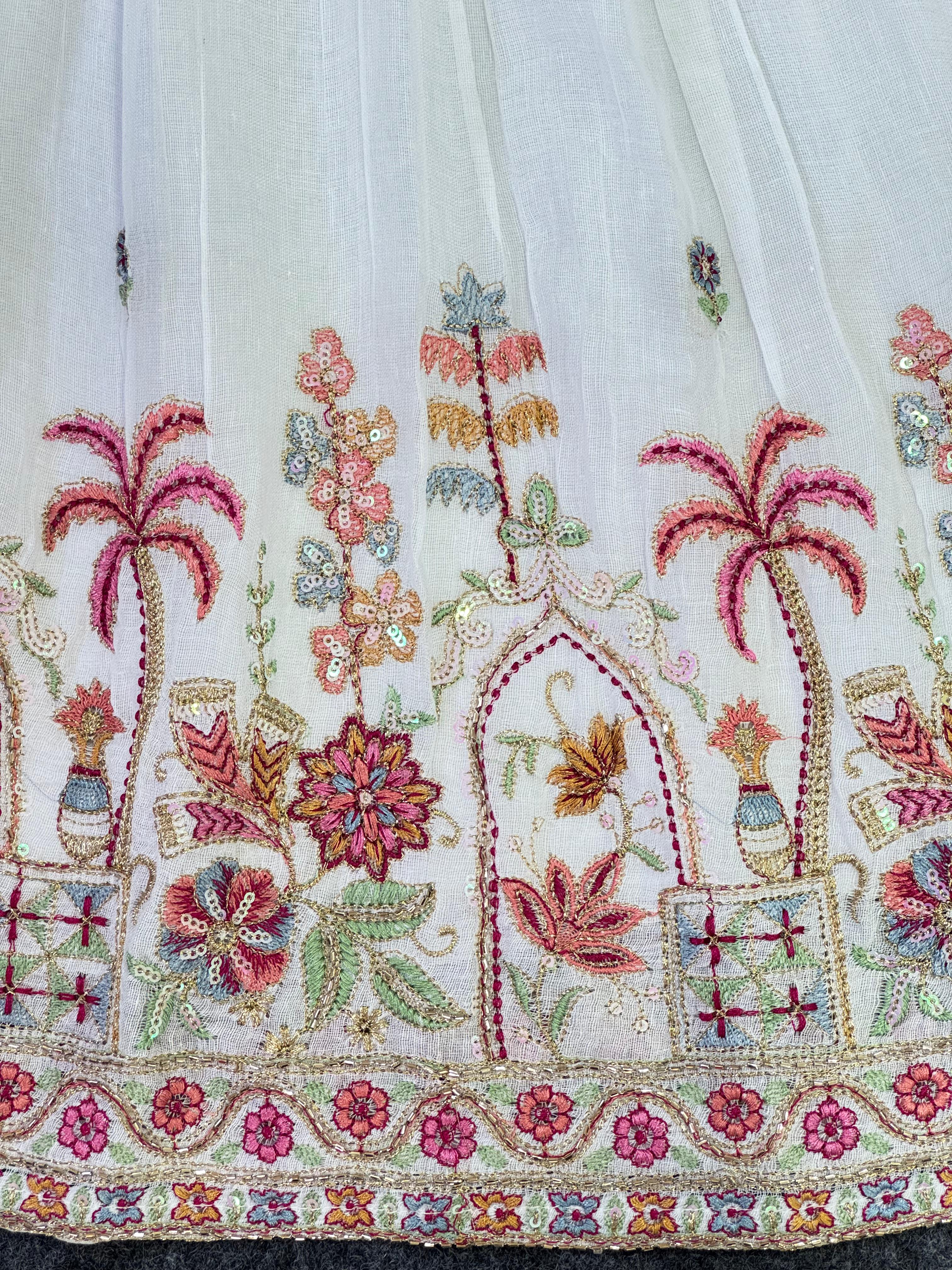White traditional gown 