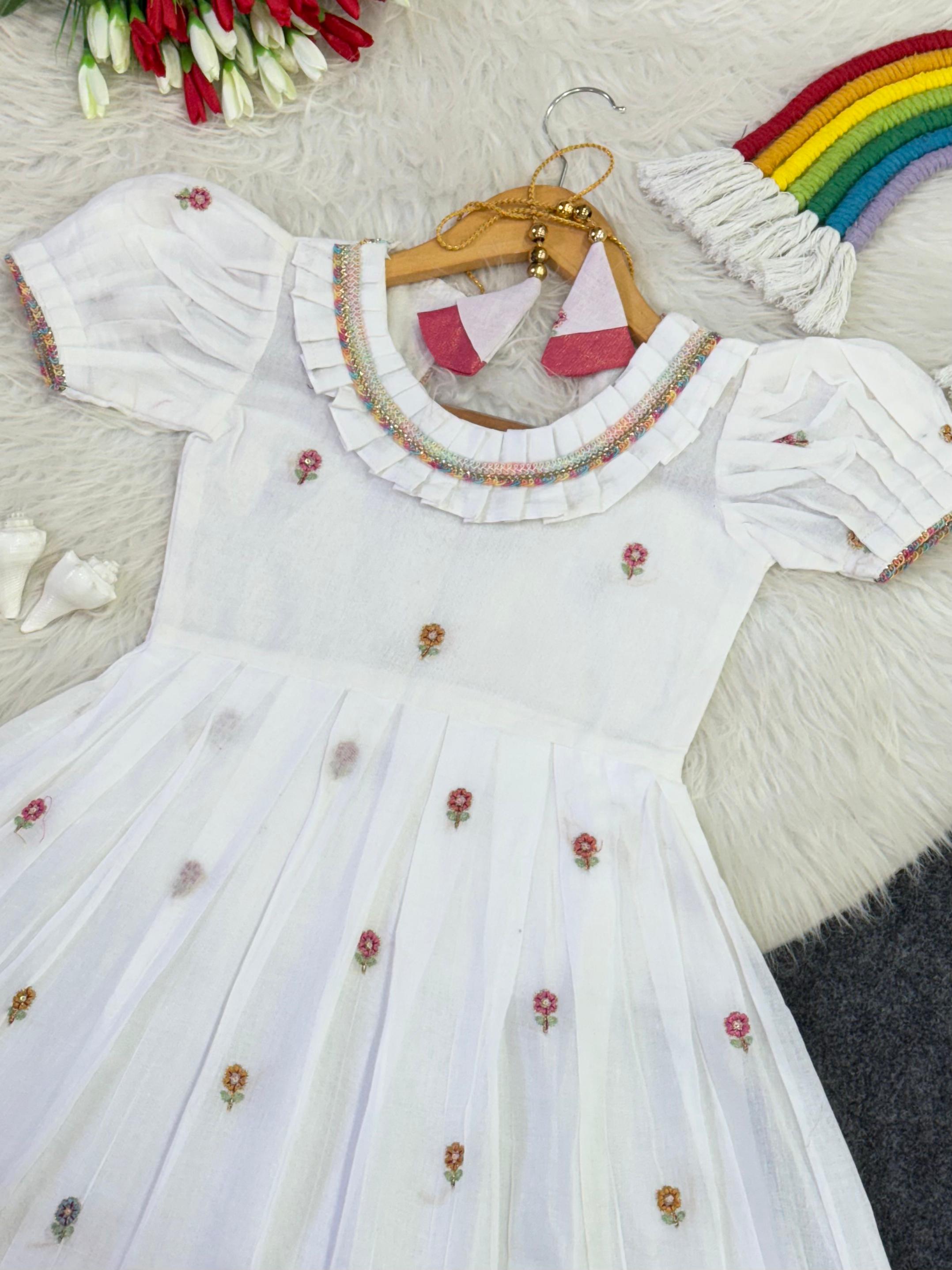 White traditional gown 